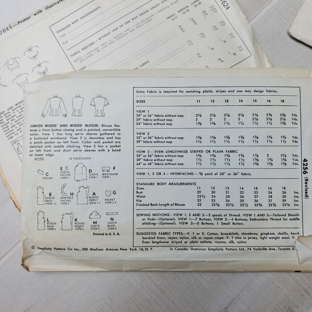 VINTAGE 1950s sewing pattern bundle - Picture 3 of 7